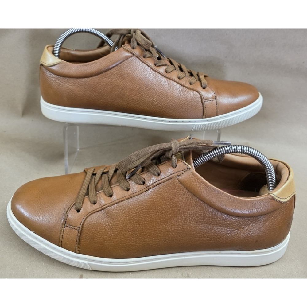 Allen Edmonds (Sz 11 D) "COURTSIDE" Low-Top Leather Dress Sneakers Walnut(467N)